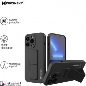 Wozinsky 4in1 švelnaus silikono dėklas - juodas (telefonu Apple Iphone 13 Pro Max)